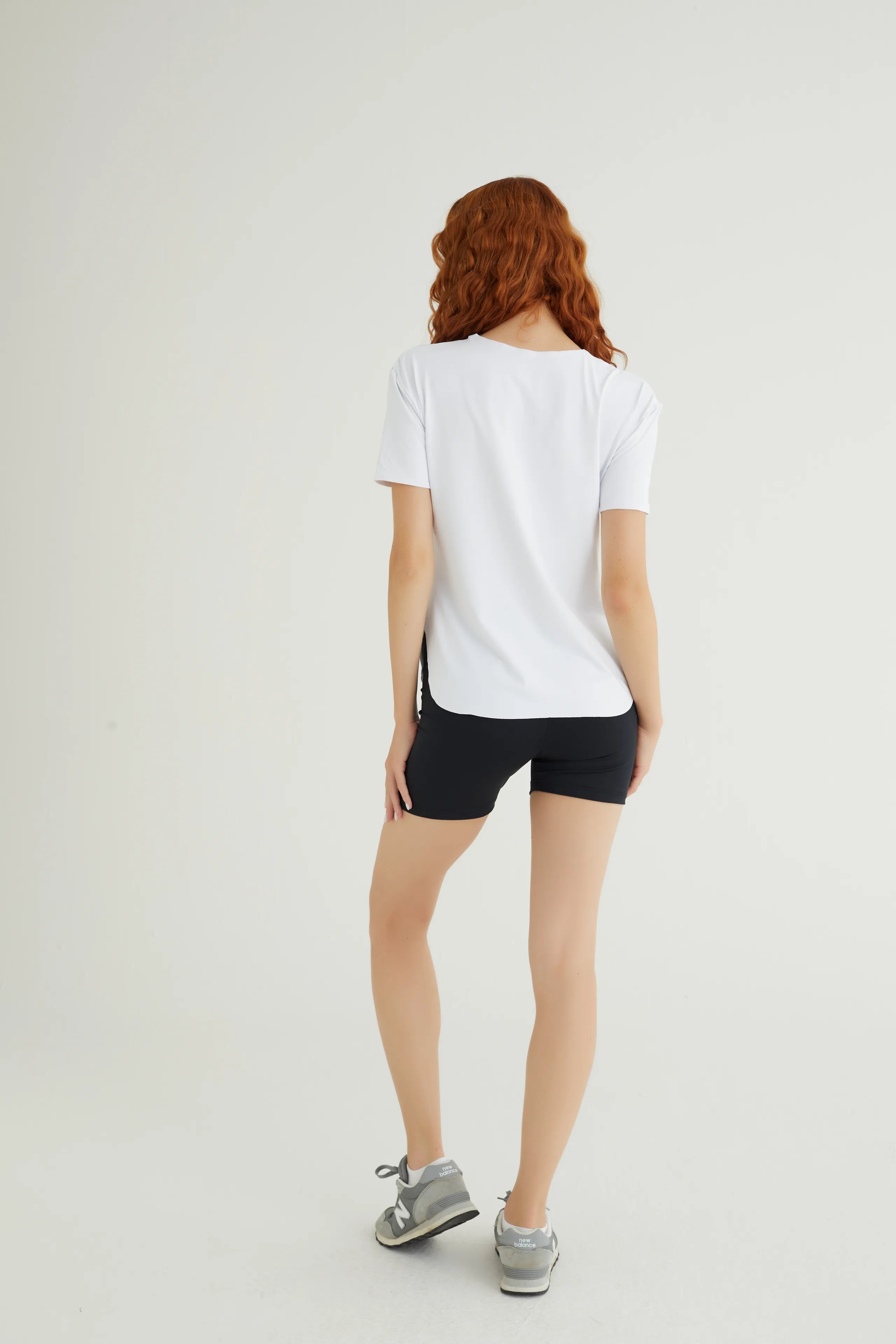 Kısa Kollu Beyaz Polyamid T-Shirt