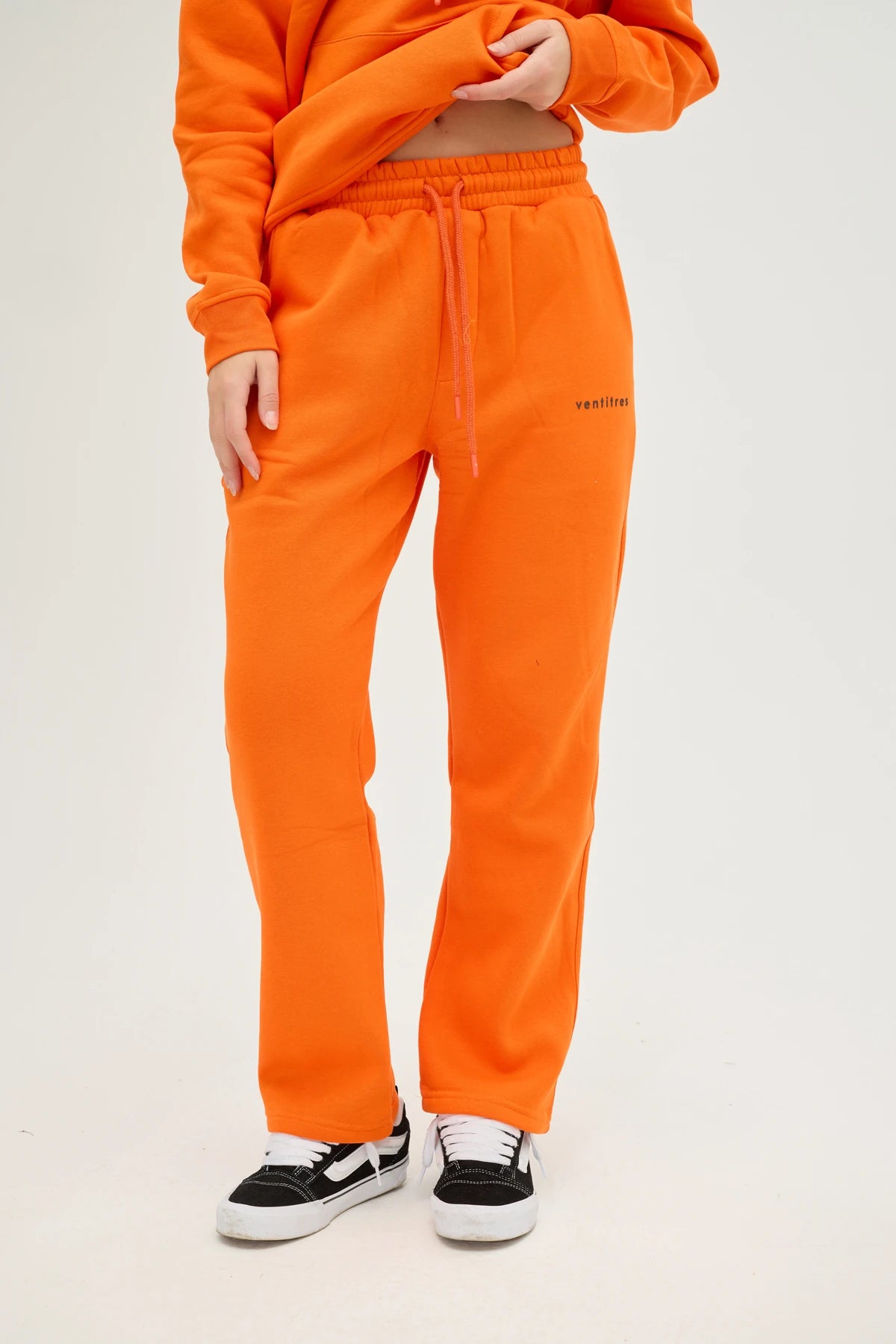 Unisex Turuncu Oversize Eşofman Altı