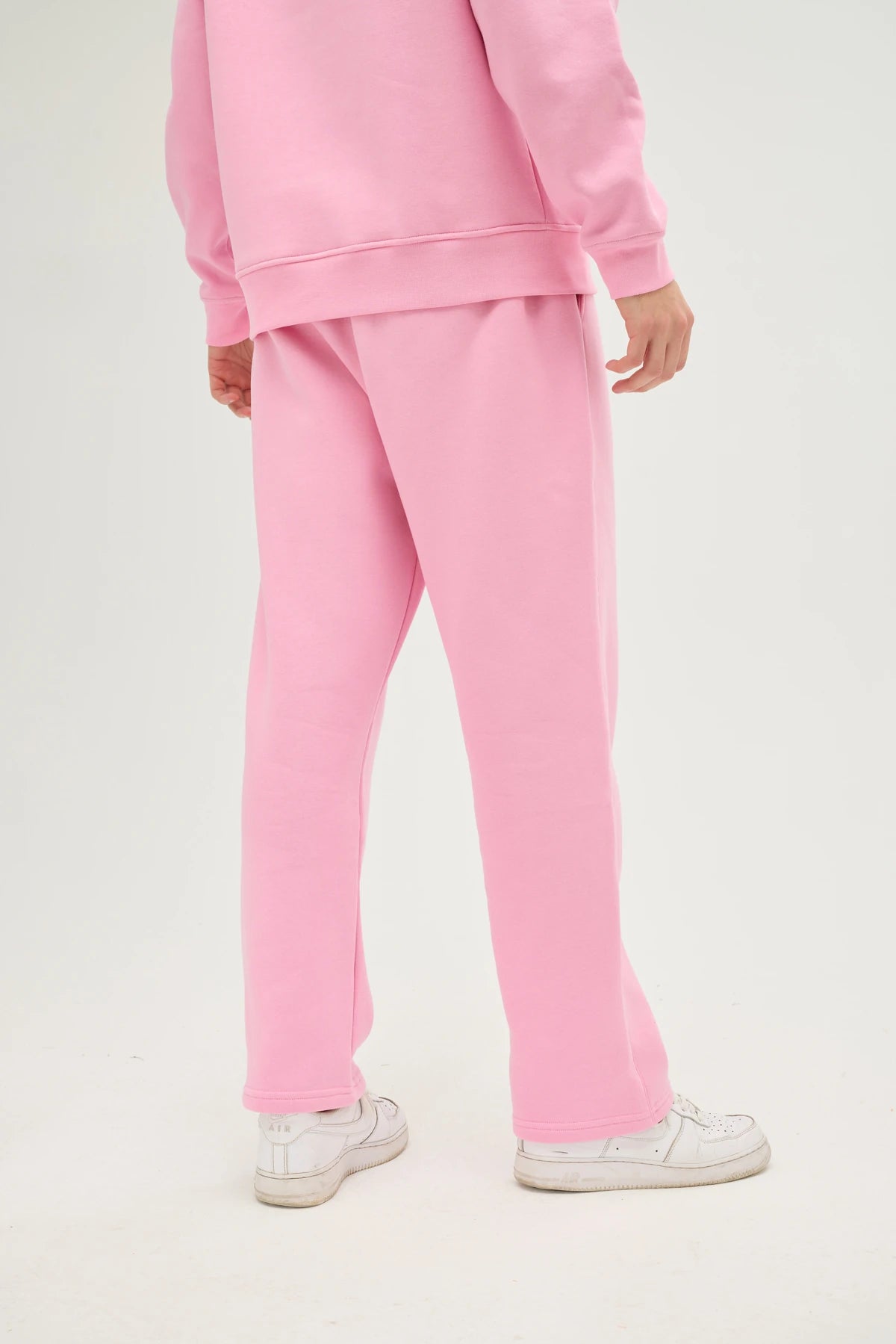 Unisex Pembe Oversize Eşofman Altı