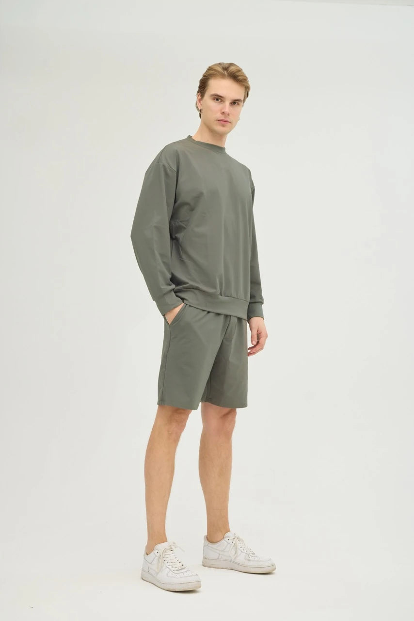 Haki Sweatshirt Takım