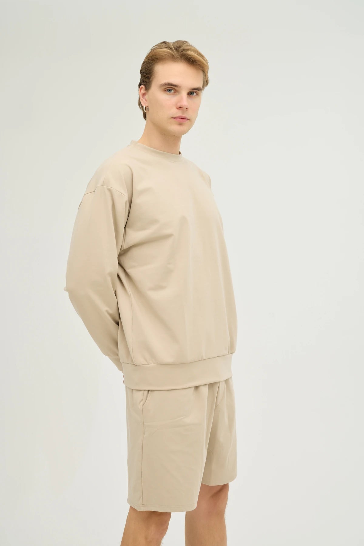 Bej Sweatshirt Takım