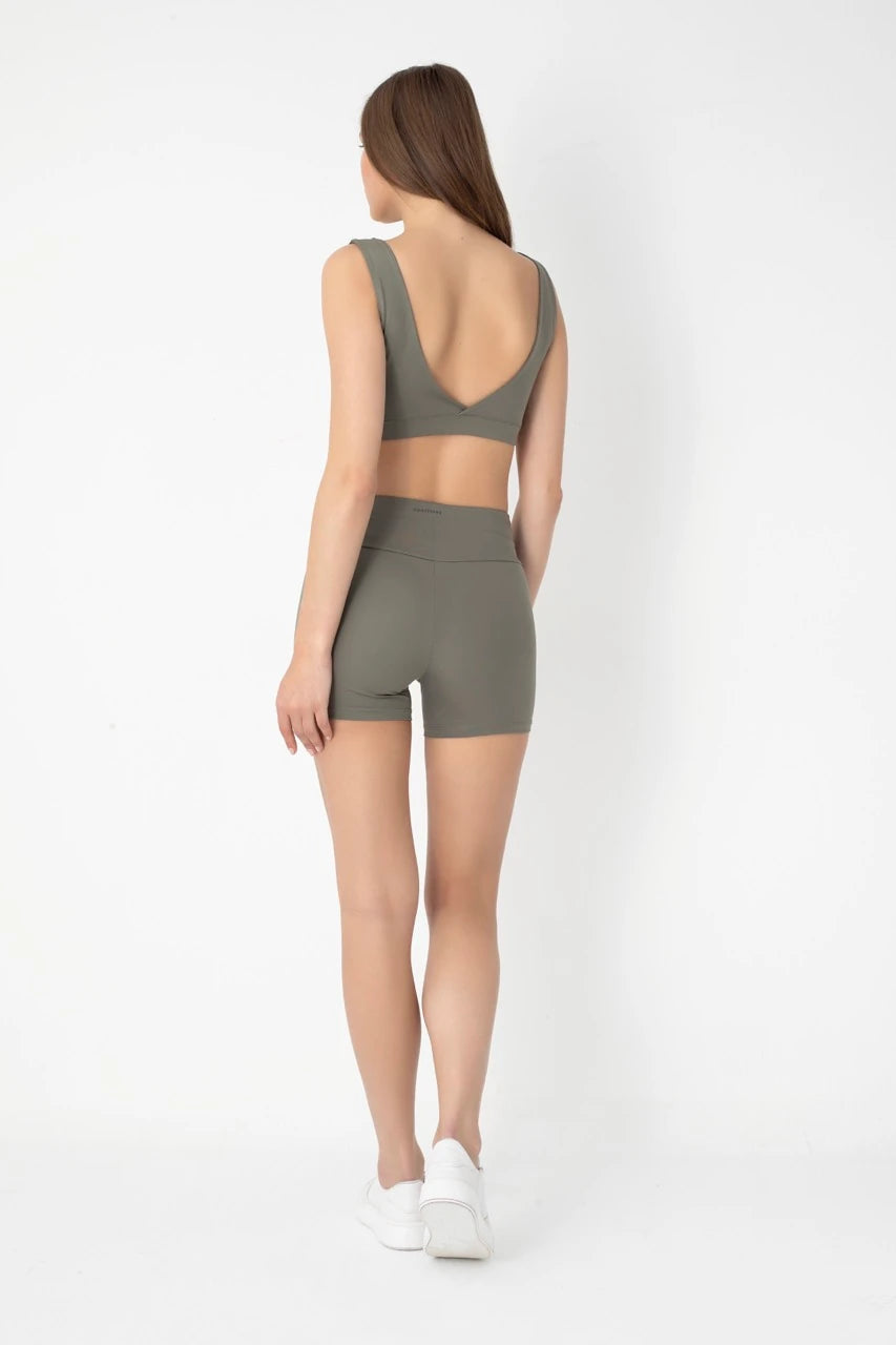 Comfortlux Haki Crop